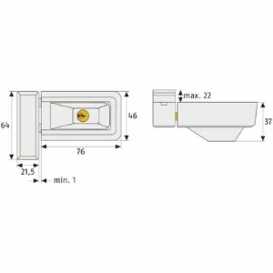 ABUS Zusatzsicherung Fenstersicherung Fensterschloss 3030 W Weiß AL0125 6