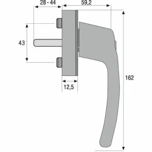 Abus Fenstergriff FG200, Abschließbar 7