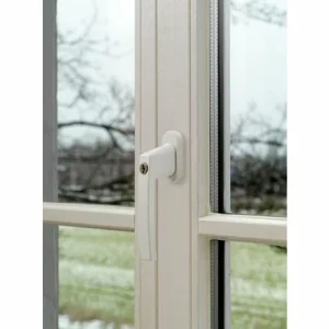 Abus Fenstergriff FG210 Weiß Griff Abschließbar Fensterklinke Mit Schloss 12