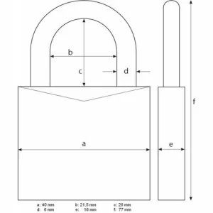 ABUS Zahlenschloß 165/40 15